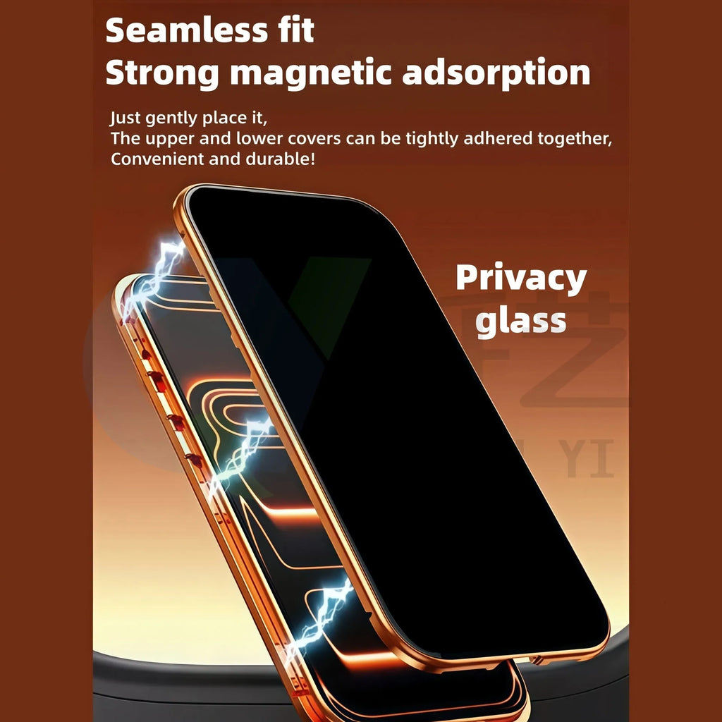 Magneto Phone Case with double-sided glass and aluminium frame for iPhone 17
