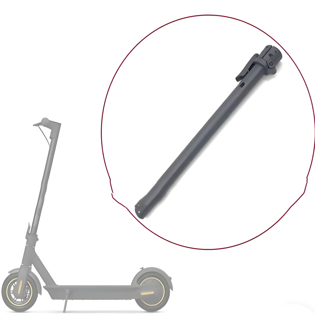 Black folding upright pole replacement part for a Nanbo No. 9 electric scooter.