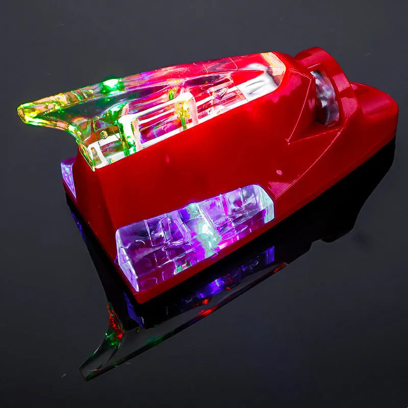 Wind energy LED car decoration light in black, 140x65x65mm, with stick-on waterproof tape for car body