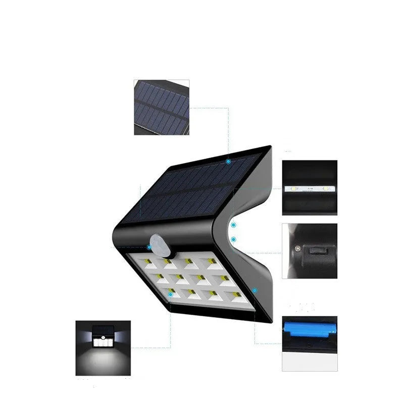 Compact rectangular white solar garden wall light mounted on a fence post.