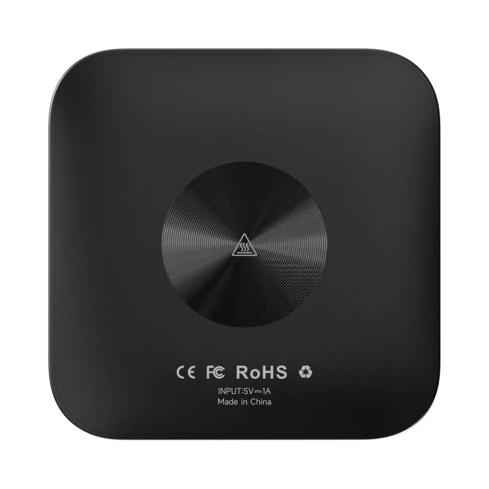 Tbox-Led Wireless CarPlay adapter with Android 13 system showing compact dimensions and connection ports