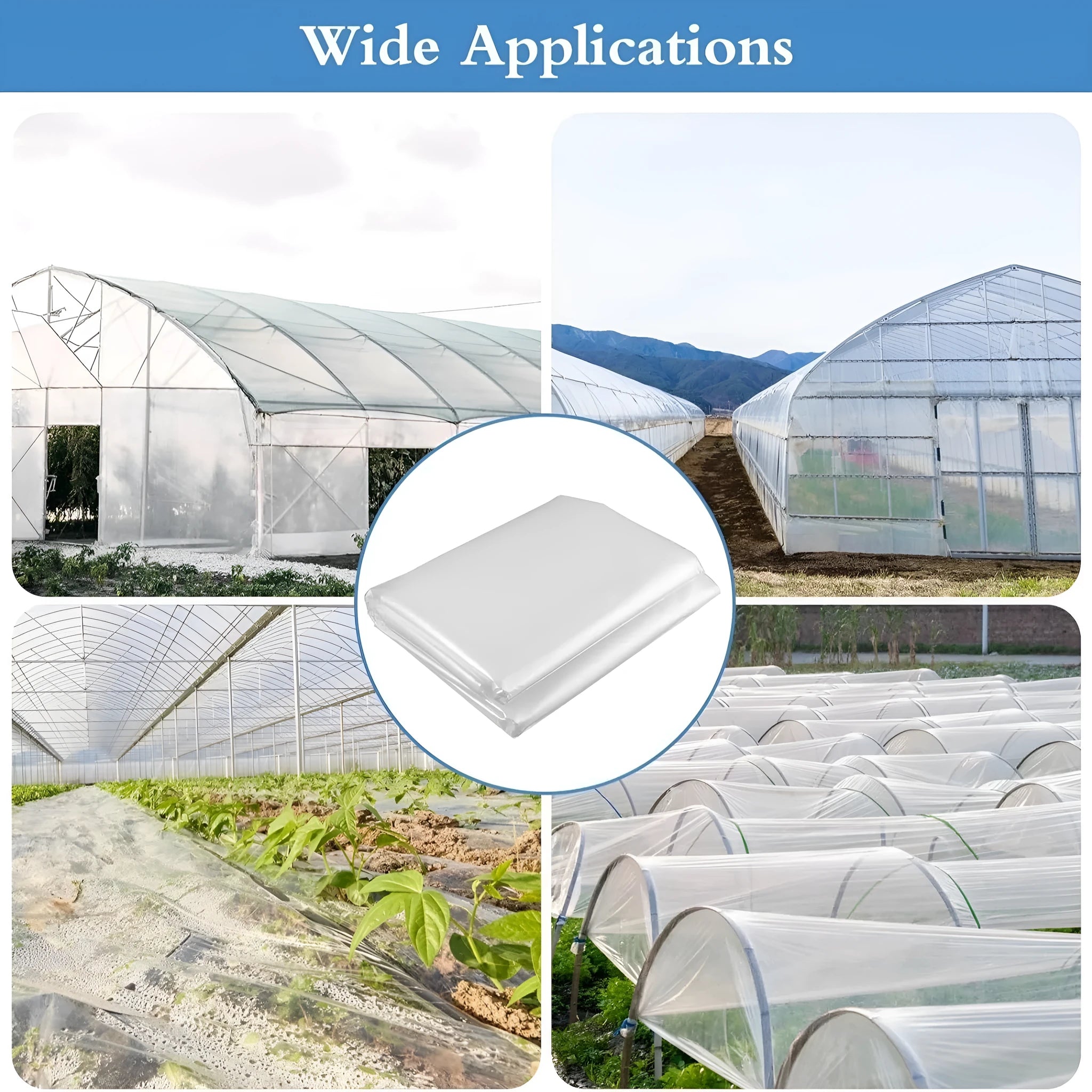 Plastic cold-proof film for vegetable greenhouse insulation in 4x8 metre size
