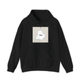Black loose fit drop-shoulder sleeve casual hoodie with kangaroo pocket in Japanese Korean style