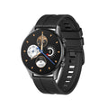 IMILAB W12 Smart Watch Black with 1.32-inch HD screen, rubber strap, and heart rate sensor