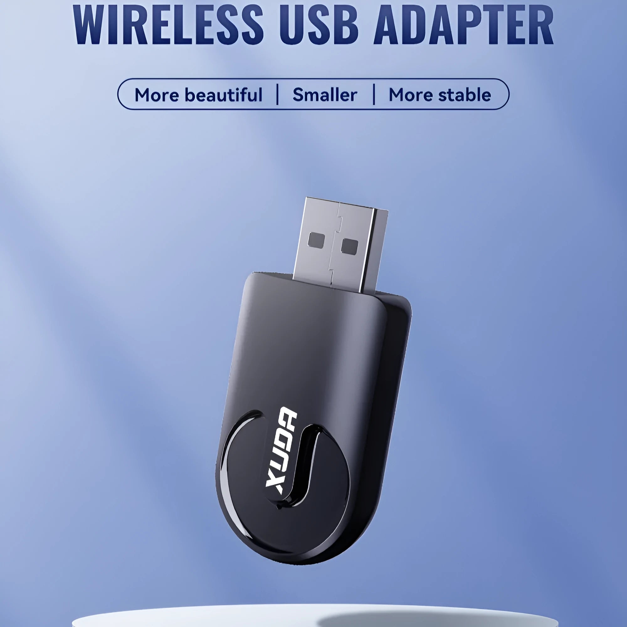 Small black CarPlay USB interface adapter for wireless data and Apple CarPlay in cars