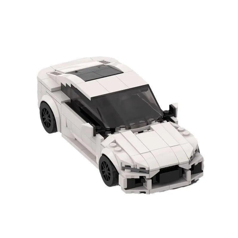 Building blocks for assembling RS7 sports car model, plastic splicing kit in black colour option
