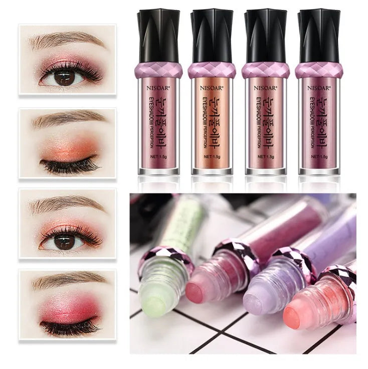Pearl eye shadow powder in compact with full luster finish, waterproof and buildable, 16 style options