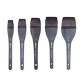 Grey squirrel hair art brush with wooden handle in various sizes for painting