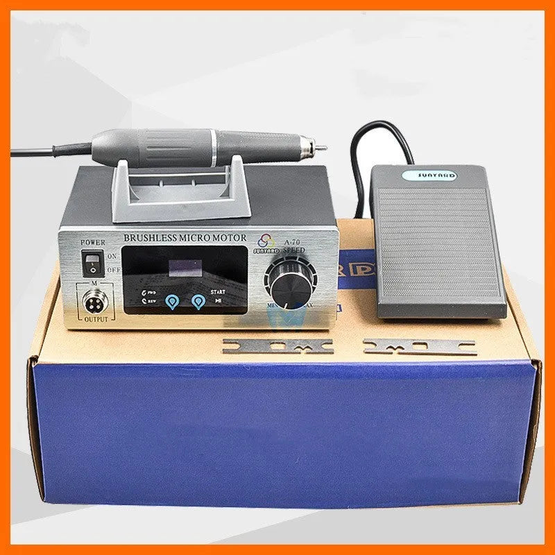 Dental sander touch screen polishing machine with 160W motor and 1000-60000rpm speed control