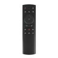 G20 wireless flying mouse remote with USB receiver showing dimensions and button layout