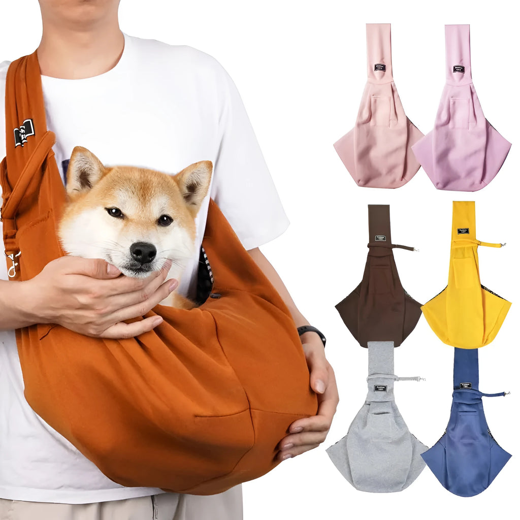 Foldable large cat backpack carrier with mesh side windows for ventilation, shown in multiple colour options.