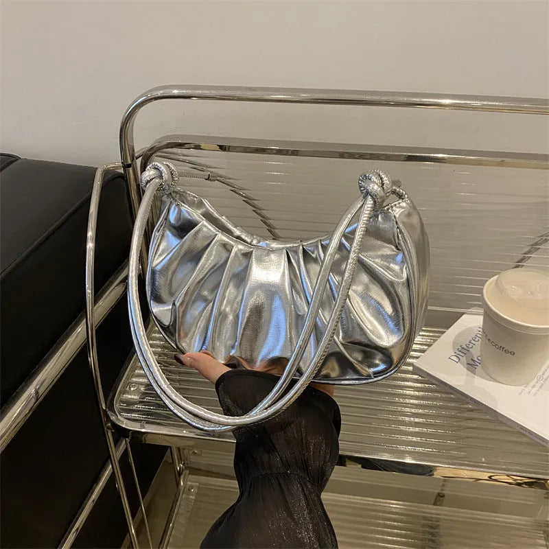 Korean style messenger bag in horizontal square shape with sandwich pocket compartments