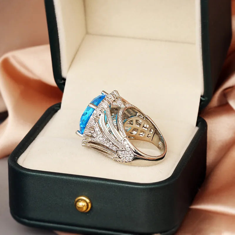 Italian court retro hollow women's ring in brass electrical degree white steel, sizes No 6 to No 10