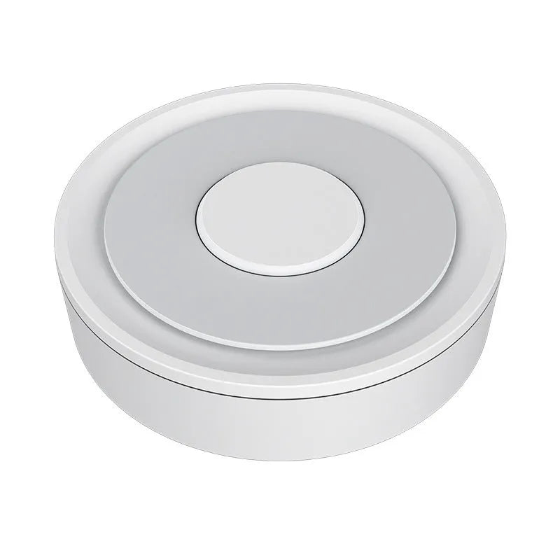 White ZigBee smart home gateway measuring 78mm with USB connection for controlling multiple devices