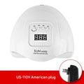 120W UV nail drying lamp in pink with automatic sensor for gel polish curing
