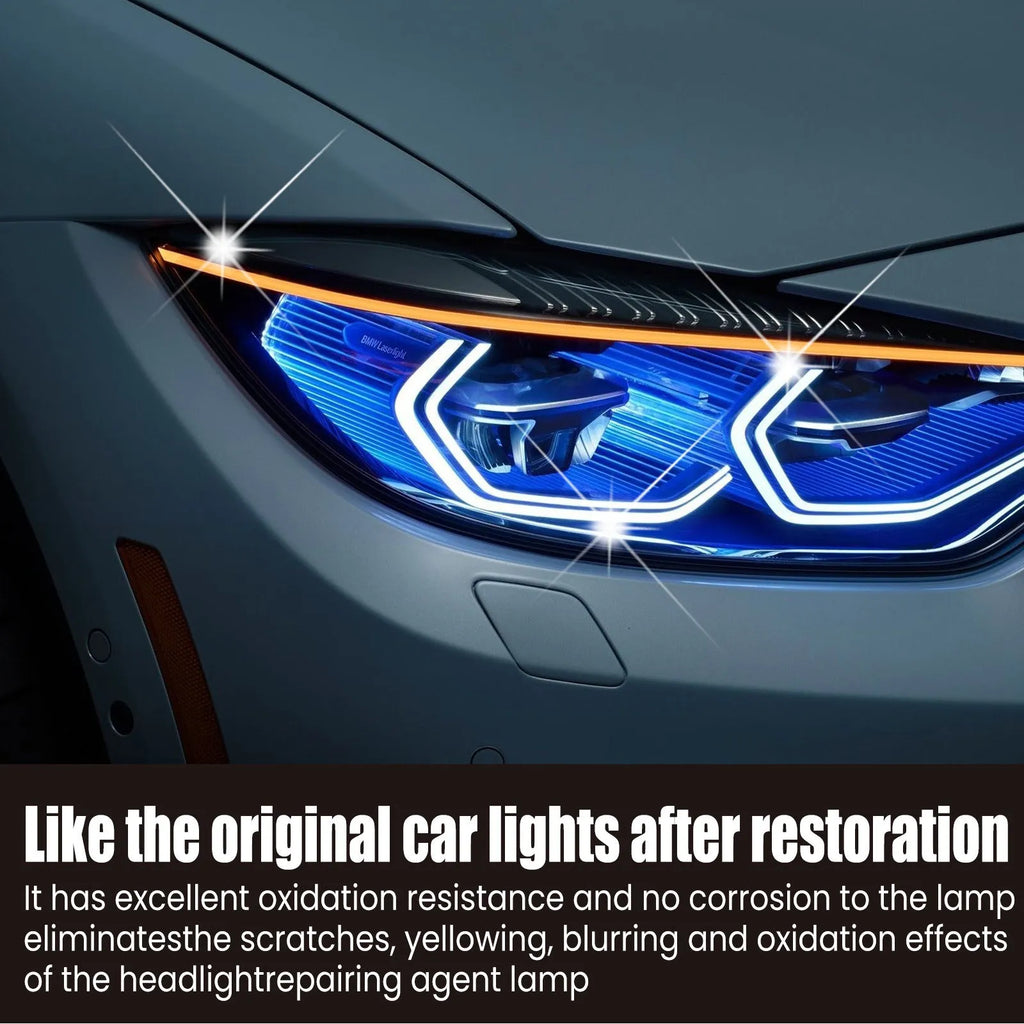 150ml car headlight repairing liquid bottle for yellowed lens refurbishment with nano titanium oxide coating