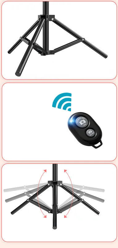 10-inch ring selfie light with 19cm metal bracket for smartphone photography