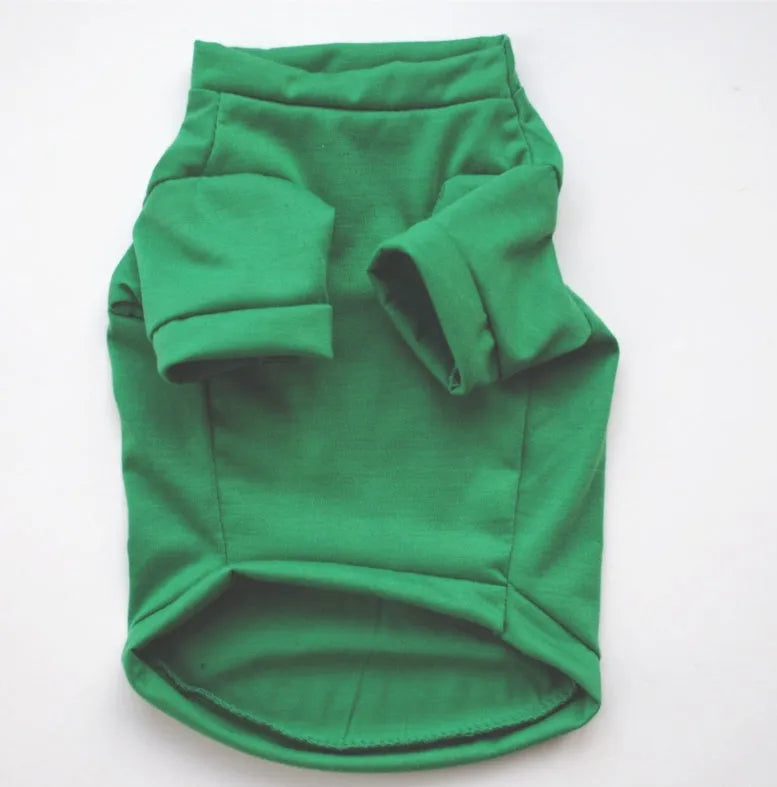 Dog Christmas costume cotton sweatshirt vest in festive style, available in sizes XS to L