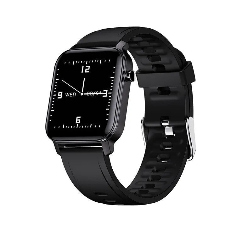 M2 smart bracelet watch with colour screen and silicone band, shown displaying health metrics.