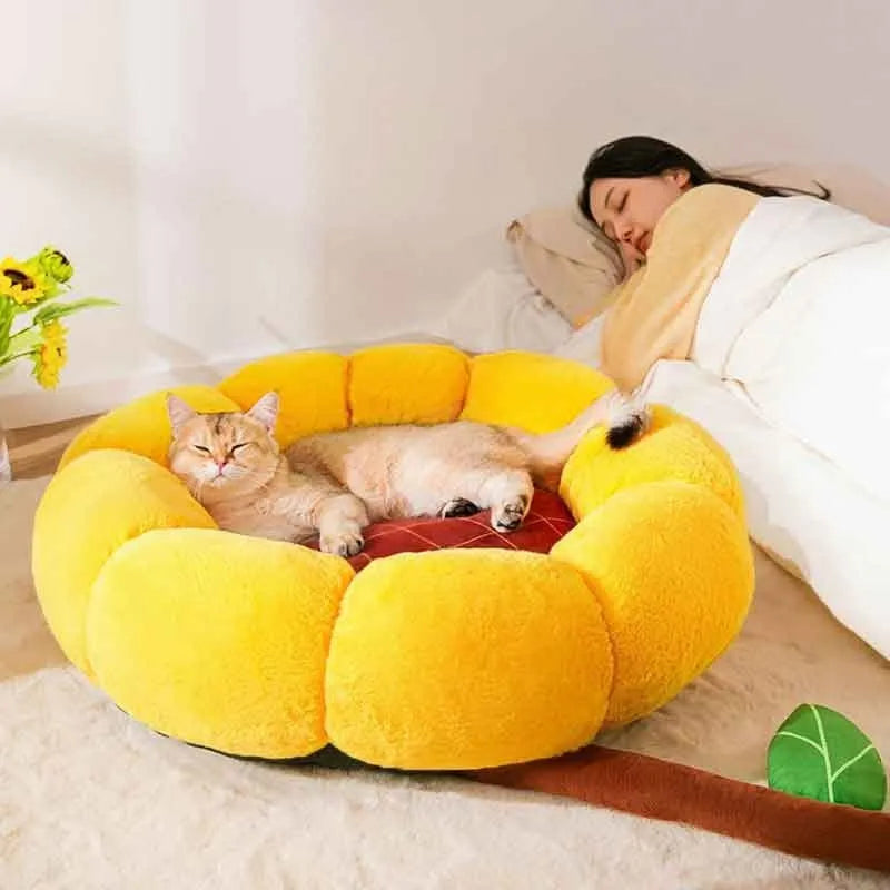 Cat nest mat in PV velvet crystal super soft fabric with cushion, available in green dinosaur colour