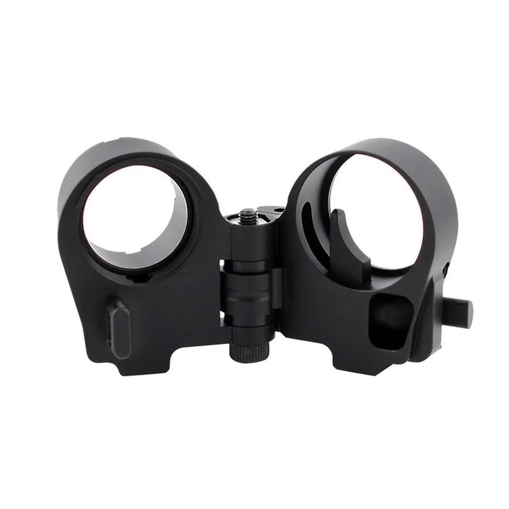 Third generation tactical folding stock adapter for AR-15 and AR-10 rifles in black finish