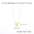Stainless steel love heart bowknot choker necklace for women, adjustable 41-50cm, waterproof fine jewellery