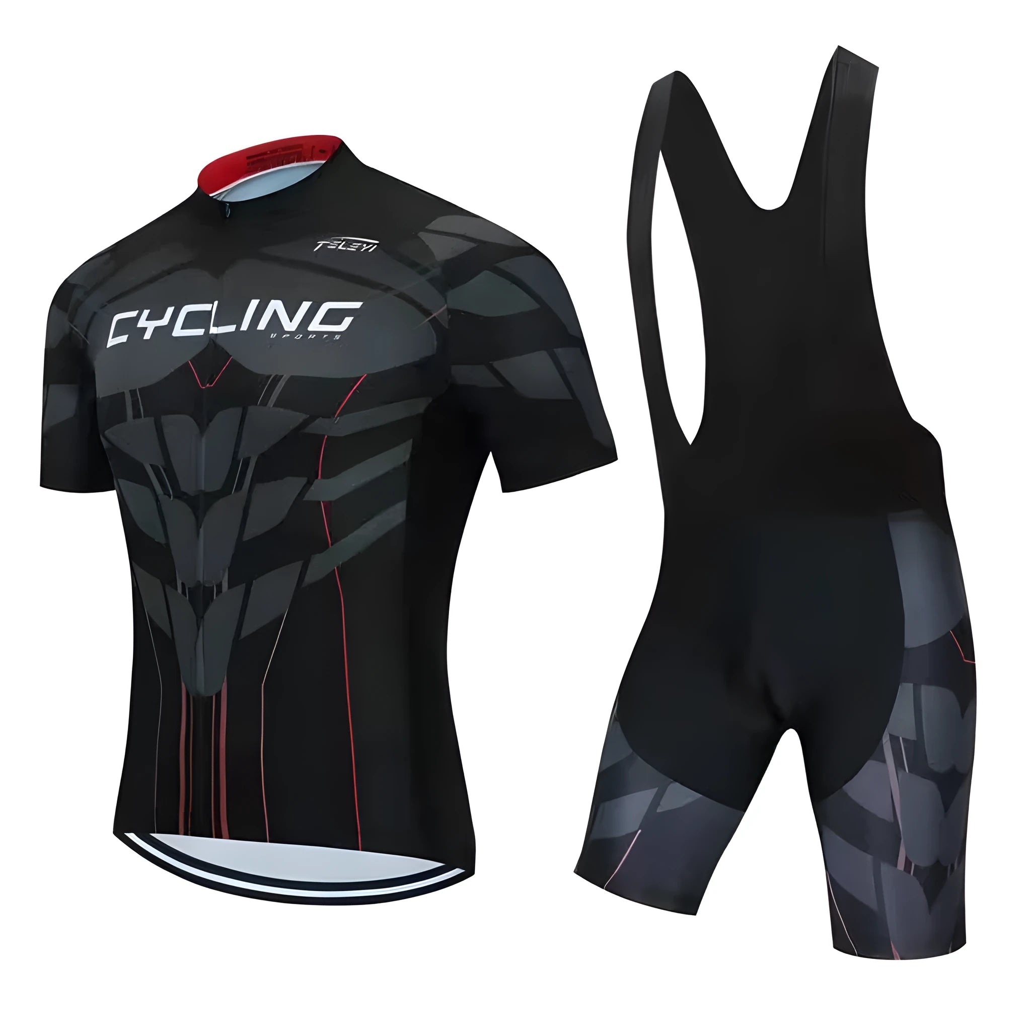 Cycling jersey for mountain and road bikes with moisture absorption function in various colour styles