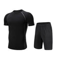 Men's 7-piece compression running set with tights, sizes S to 4XL, for basketball, jogging and gym training