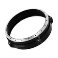 Black CNC aluminium headlight cover frame for BMW R nineT Scrambler motorcycle
