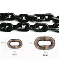Imitation rough rope dog leash prop in antique silver colour for video and photography.