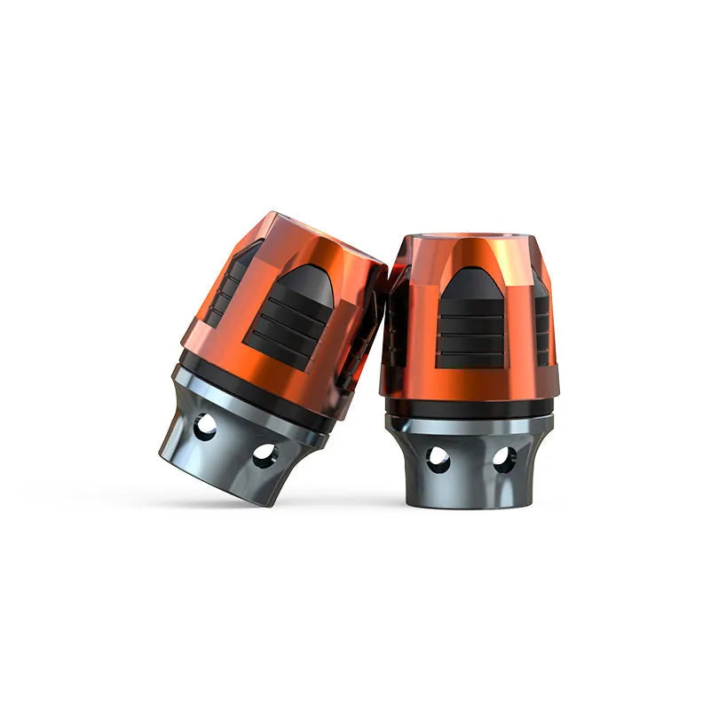 Pair of aluminum alloy fork cups for motorcycle and electric car front axle installation