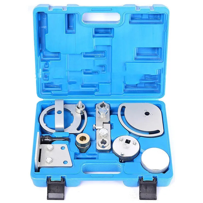 Volvo Land Rover engine timing tool set with 8 carbon steel pieces for camshaft and crankshaft alignment