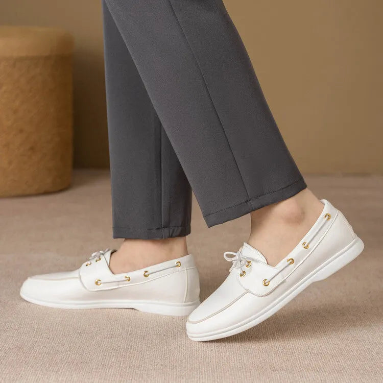 Men's fall casual leather shoes British style round toe flat heel metal accents black colour artificial PU upper
