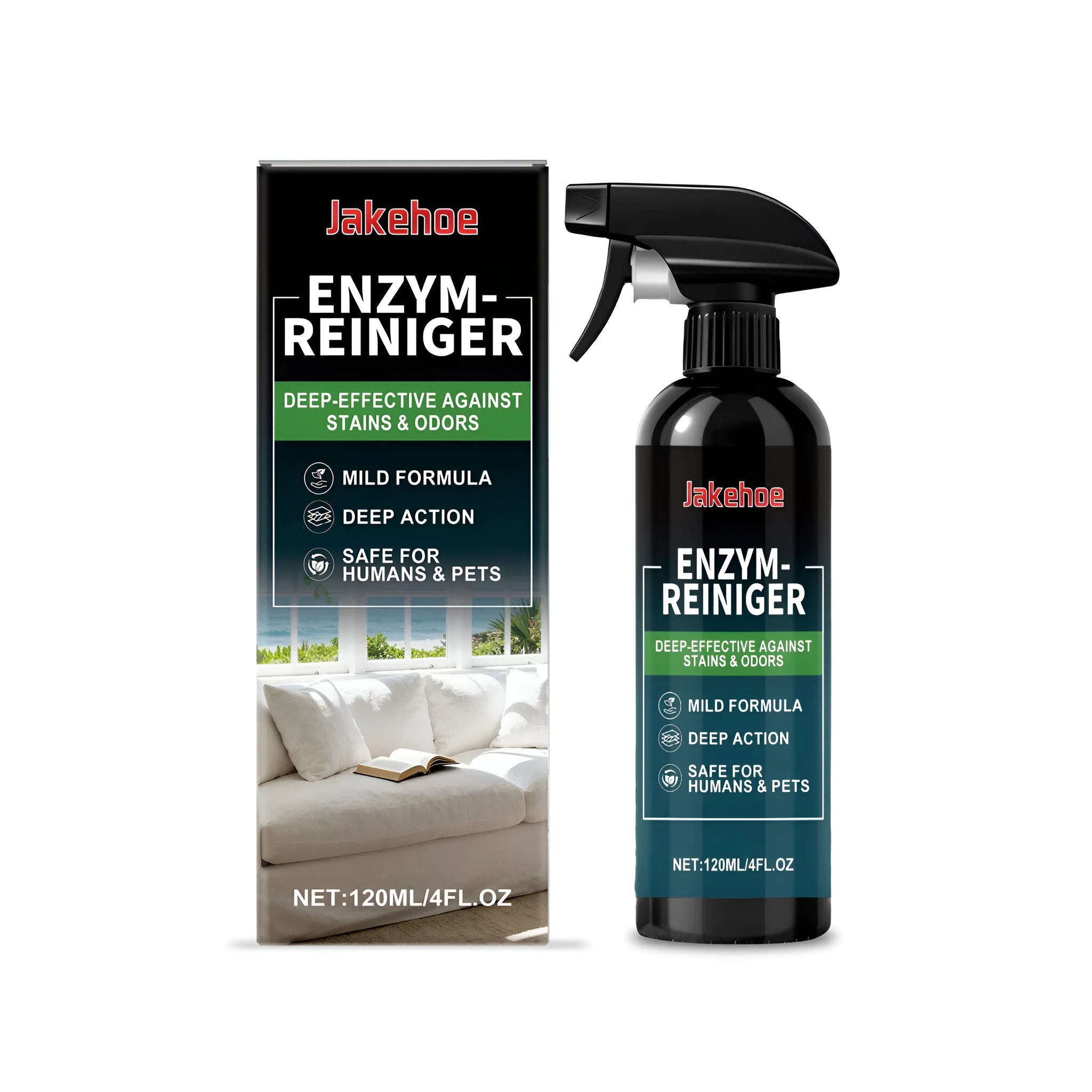 120ml liquid stain cleaner bottle with protease enzyme for fabric and laundry stains