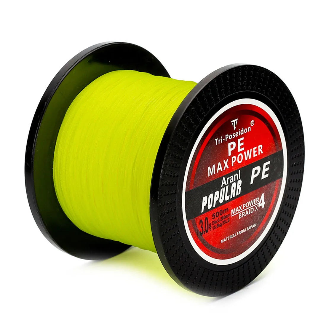 4Braided Fishing PE Strong Pull Horse Main Line 300M SK-75 from Japan in grey and yellow