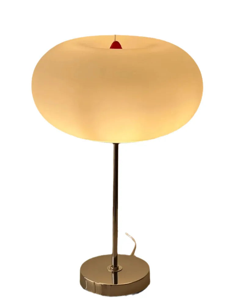 28 cm glass bedside lamp with button switch, modern simplicity style, tricolour light option
