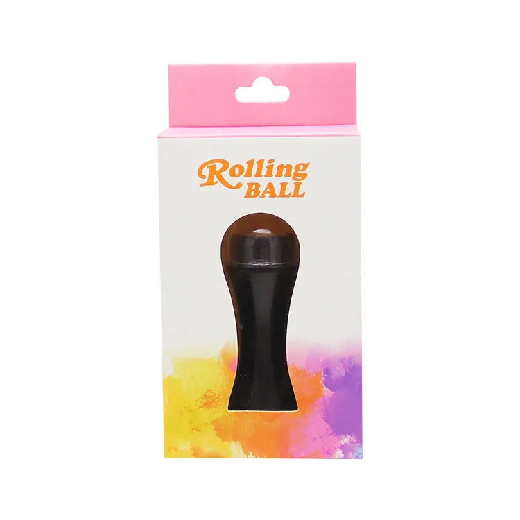 Volcanic stone portable oil absorbing facial roller in choice of colours on a white background.
