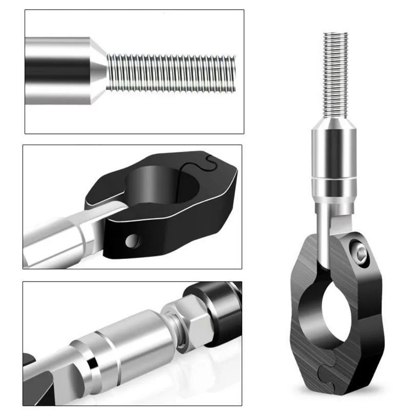 Motorcycle modified handle faucet balance bar in silver for men's straddle bike