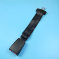 Black 36cm ribbon car seat belt extender for children and pregnant women.