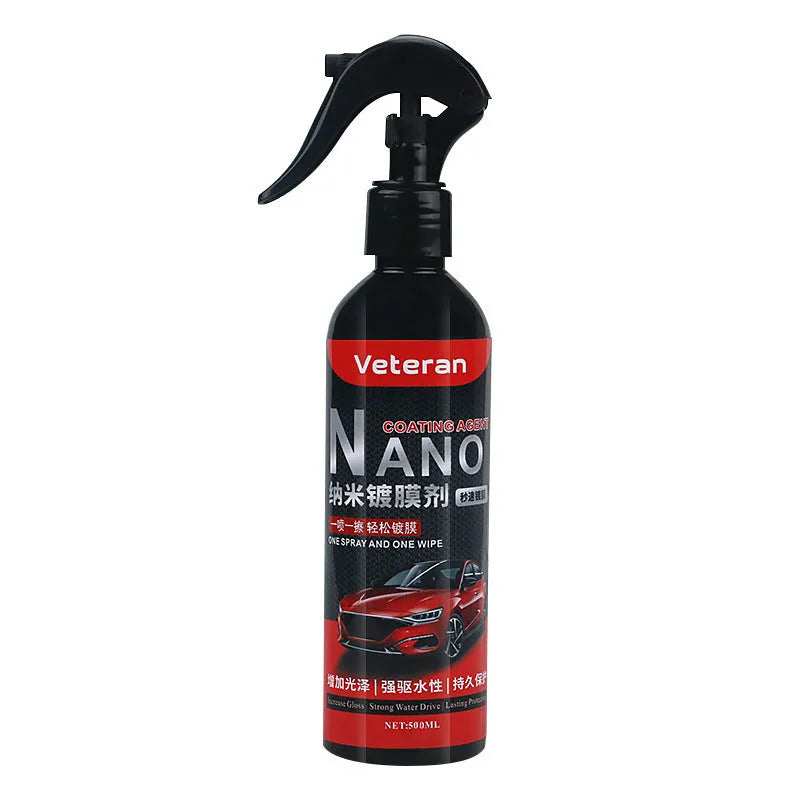 Automotive coating agent liquid in hand spray bottle for car paint protection