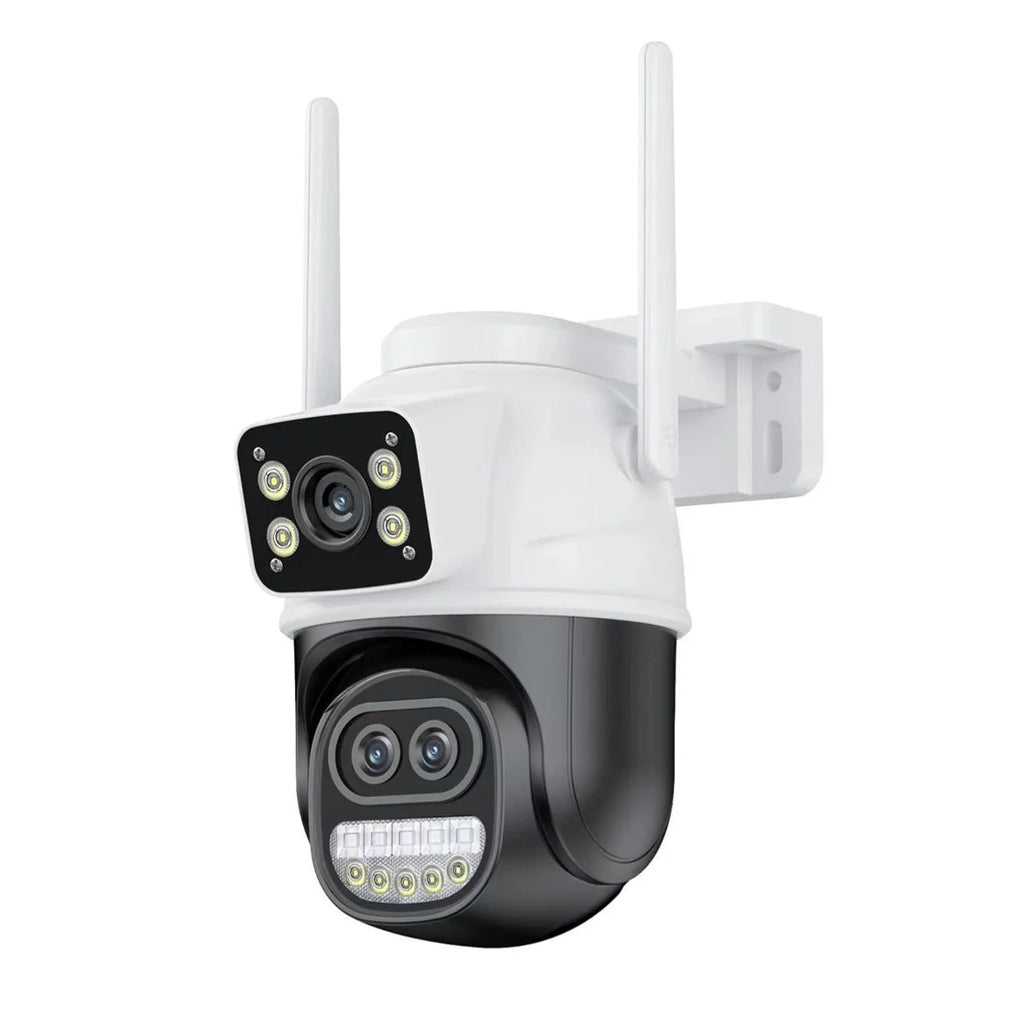 QX127 binocular wireless home surveillance camera with dual light night vision and UK power supply