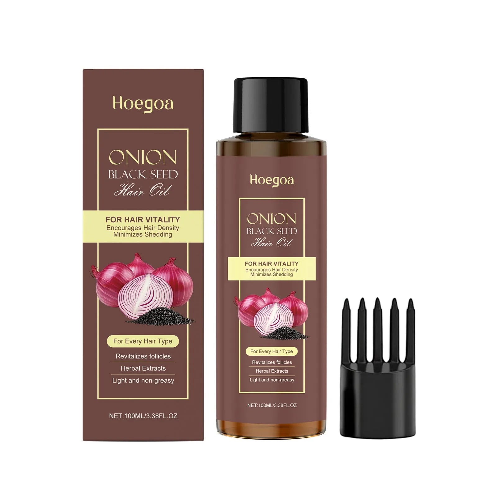 100ml hair care essential oil bottle with accessories for nourishing and moisturising hair