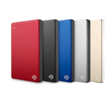 Mobile hard drive 2.5-inch portable external storage in black with USB 3.0 cable