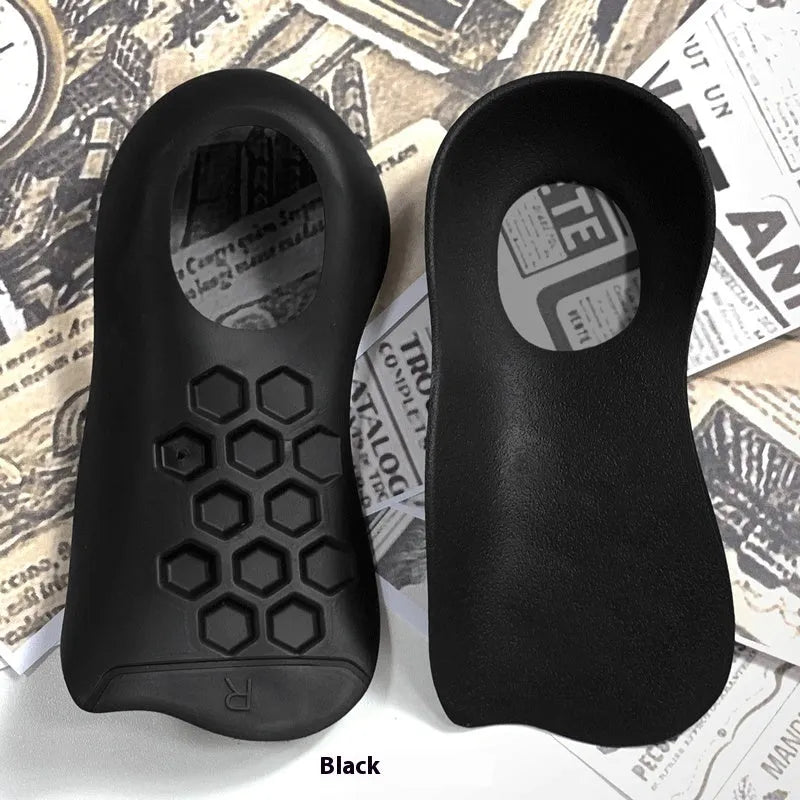 TPR arch support insoles for men in white, black, and skin colour options for shoe sizes 35-45