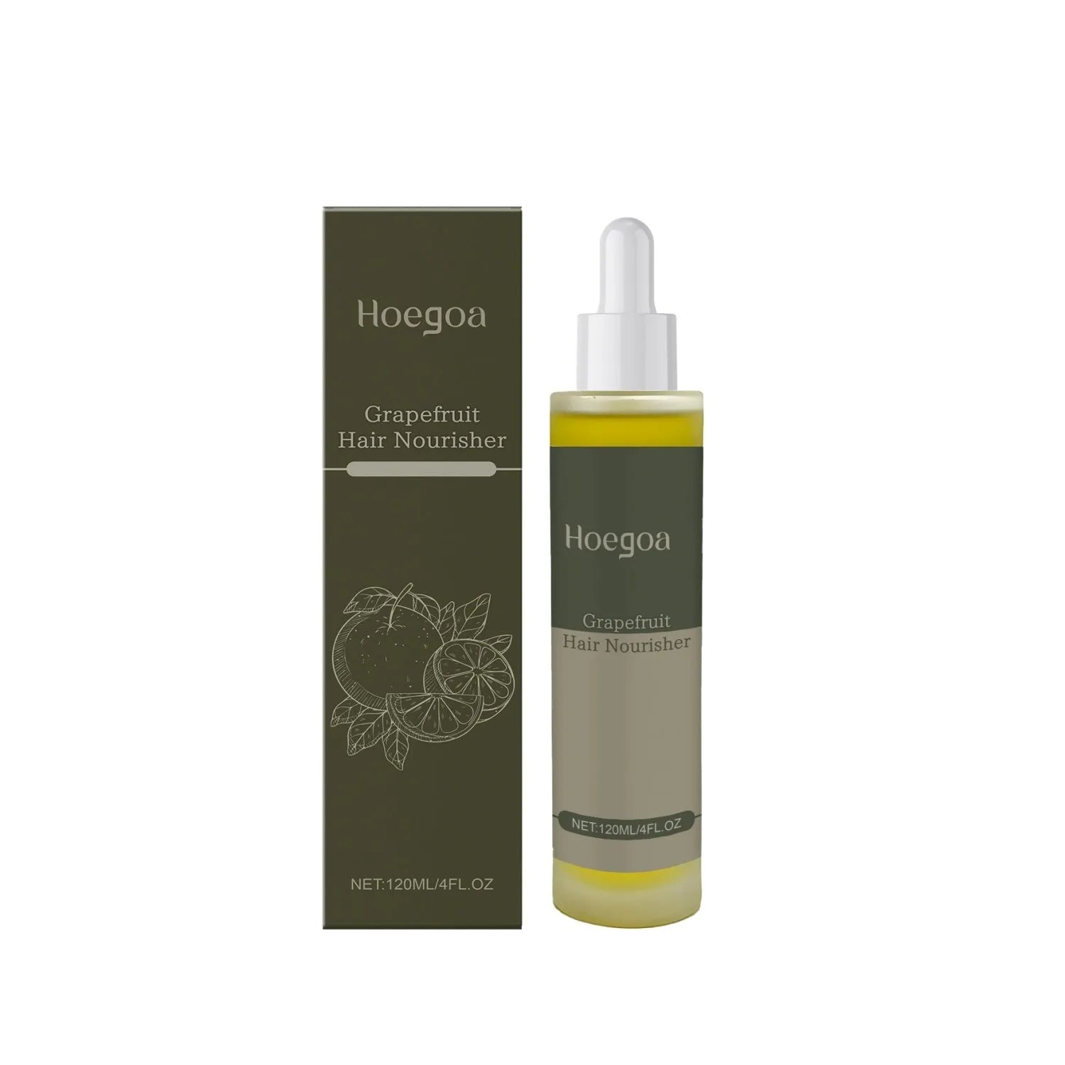 120ml bottle of Grapefruit Hair Conditioner with ginger, grapefruit, and rosemary oils.