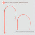 Simulated mouse tail cat teaser stick with 80cm silicone tail and cat head design