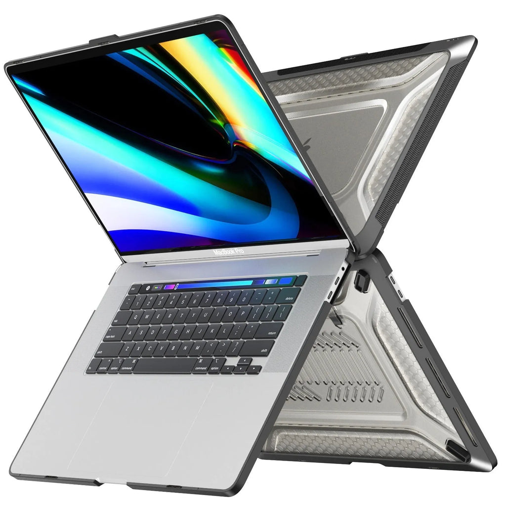 Hard plastic protective shell case for Apple MacBook laptop in four colour options.