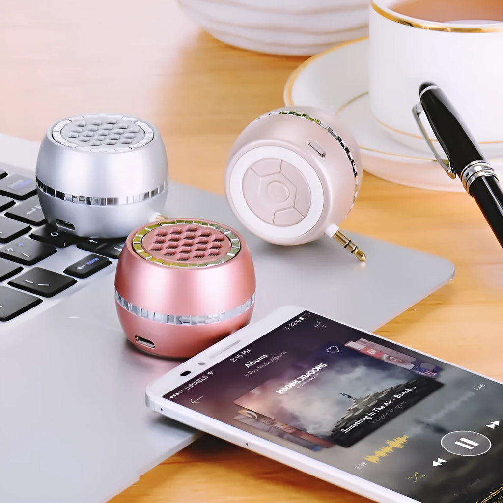 Universal external amplifier speaker in engineering plastic casing with mobile charger power compatibility