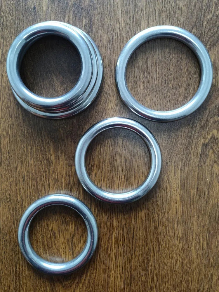 Carbon steel Wing Chun training ring in three sizes for martial arts strength development