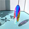 Rainbow coloured electroplated crystal pendant Christmas tree garden decoration